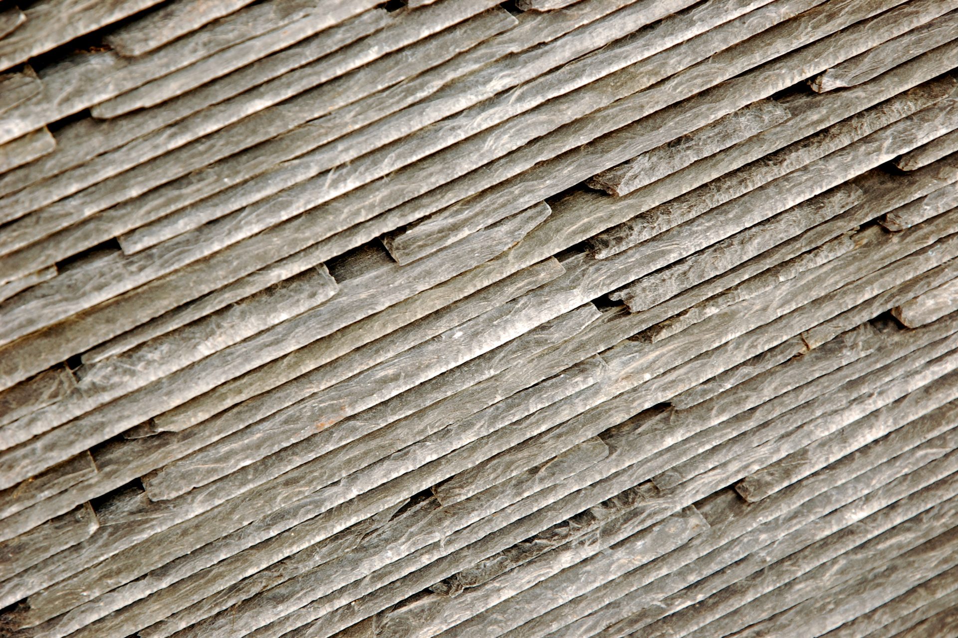 Split slate seen close up, layer on layer.